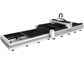 Machine de découpe laser à fibre optique CNC avec 2ème table et axe rotatif