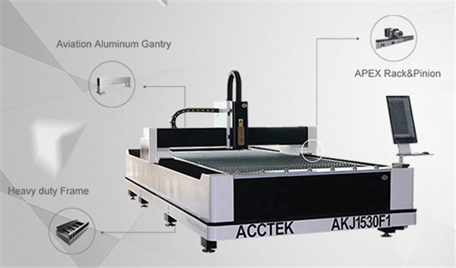 <b>Cost-effective fiber laser cutting machine AKJ1530F1</b>