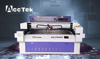 Mixed laser cutting machine AKJ1530H for metal and nonmetal shipping to Italian
