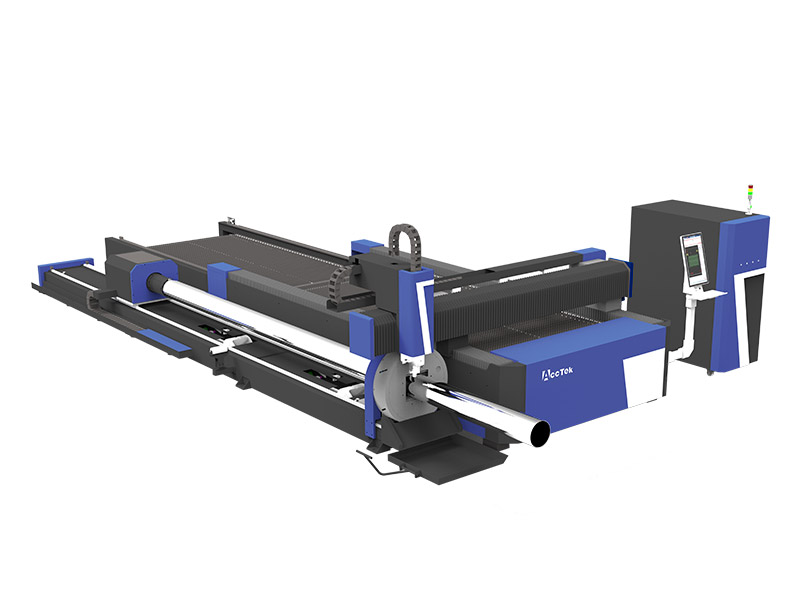 Machine de découpe laser à fibre avec 2ème table et axe ro