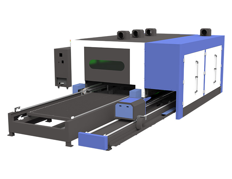 Fully enclosed Laser with 2nd Table & Rotary Axis