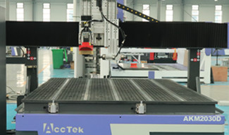 CNC Router with horizontal spindle and disc auto tool changer