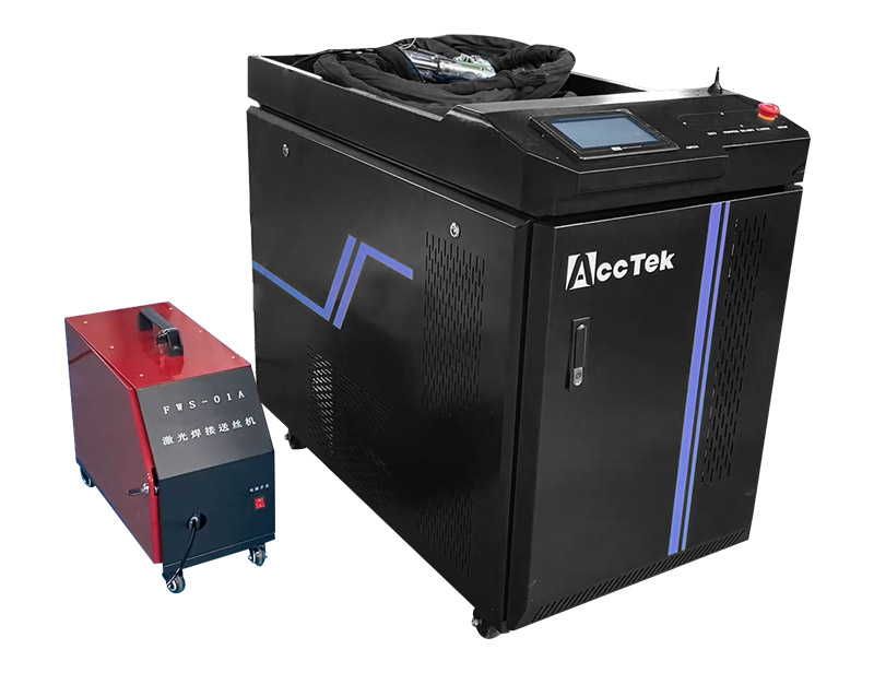 Fiber laser cleaning and welding machine