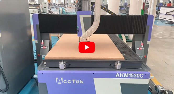 High-end ATC CNC Router tool changing and cutting video