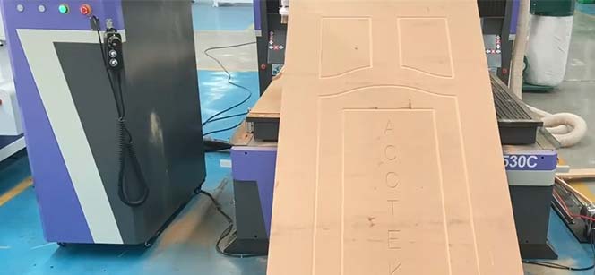 5 x 10 ATC CNC router is used for making wooden door
