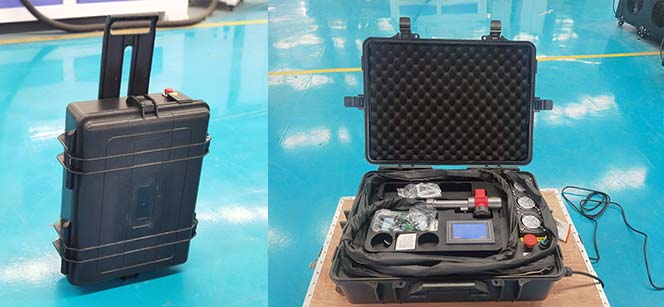 Machine de nettoyage laser portable pour valise à roulettes 100W