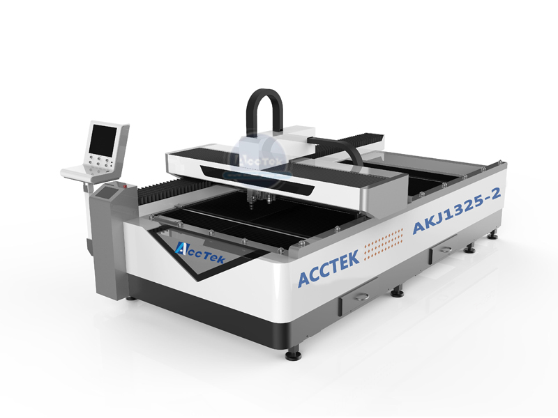 Acctek AKJ325F-2 High quality optical fiber laser hybrid cutting machine