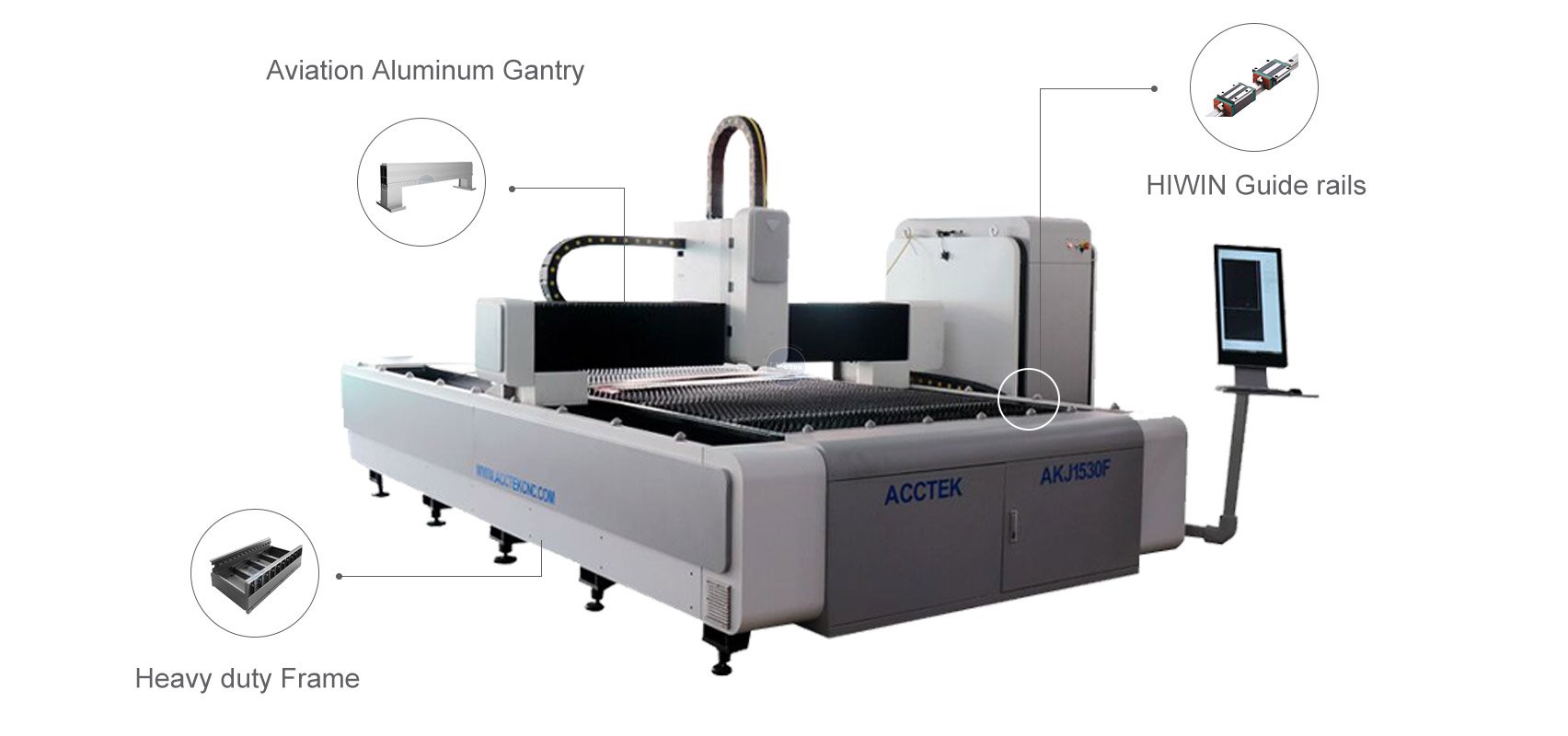 Heavy duty fiber laser cutting machine