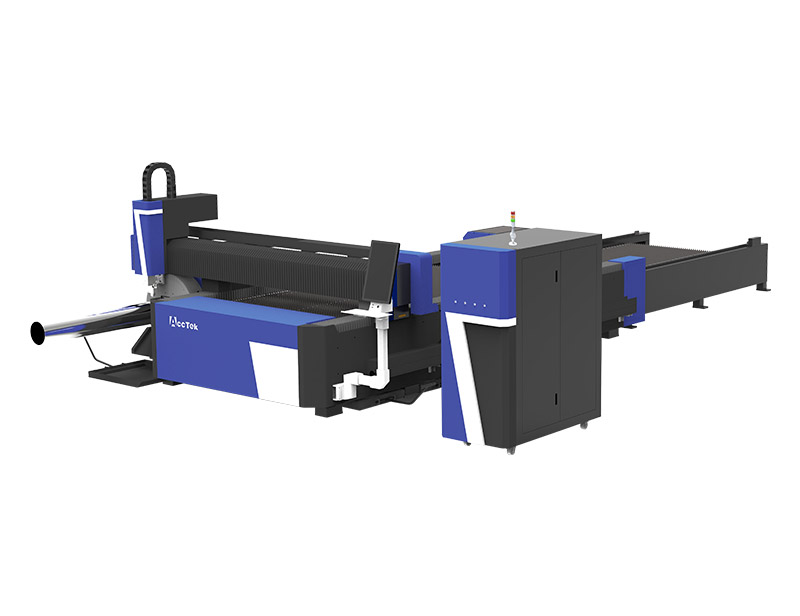 Machine de découpe laser à fibre avec 2ème table et axe ro