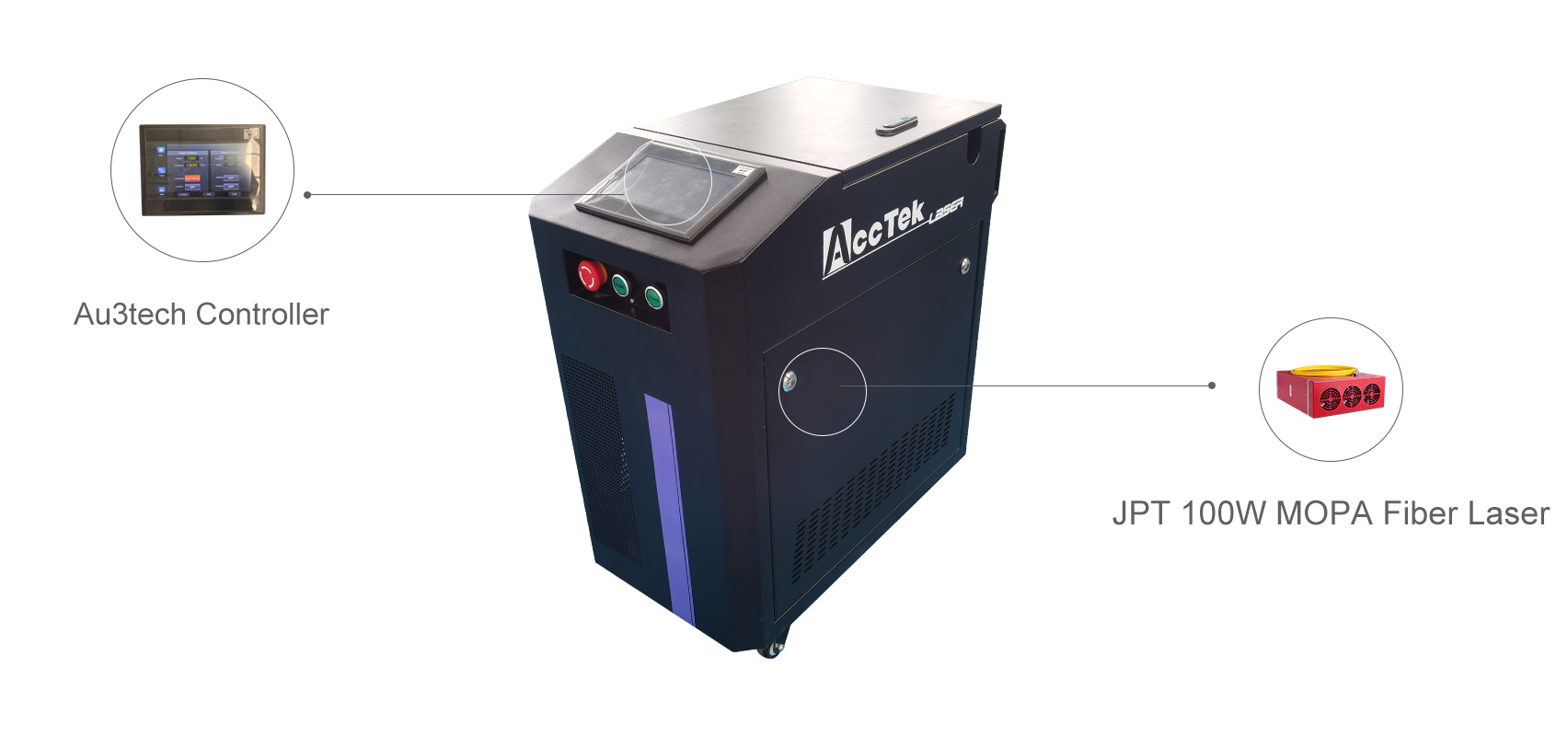 Machine de nettoyage portative à laser à impulsions