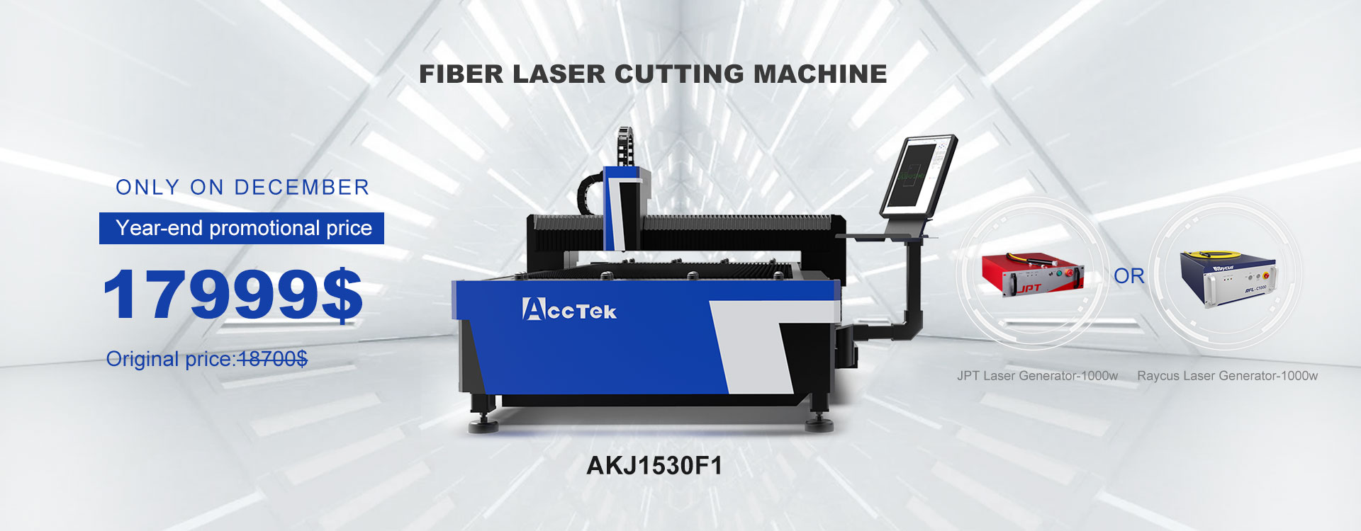 promontional price for 1530 fiber cutting machine&cleaning machine