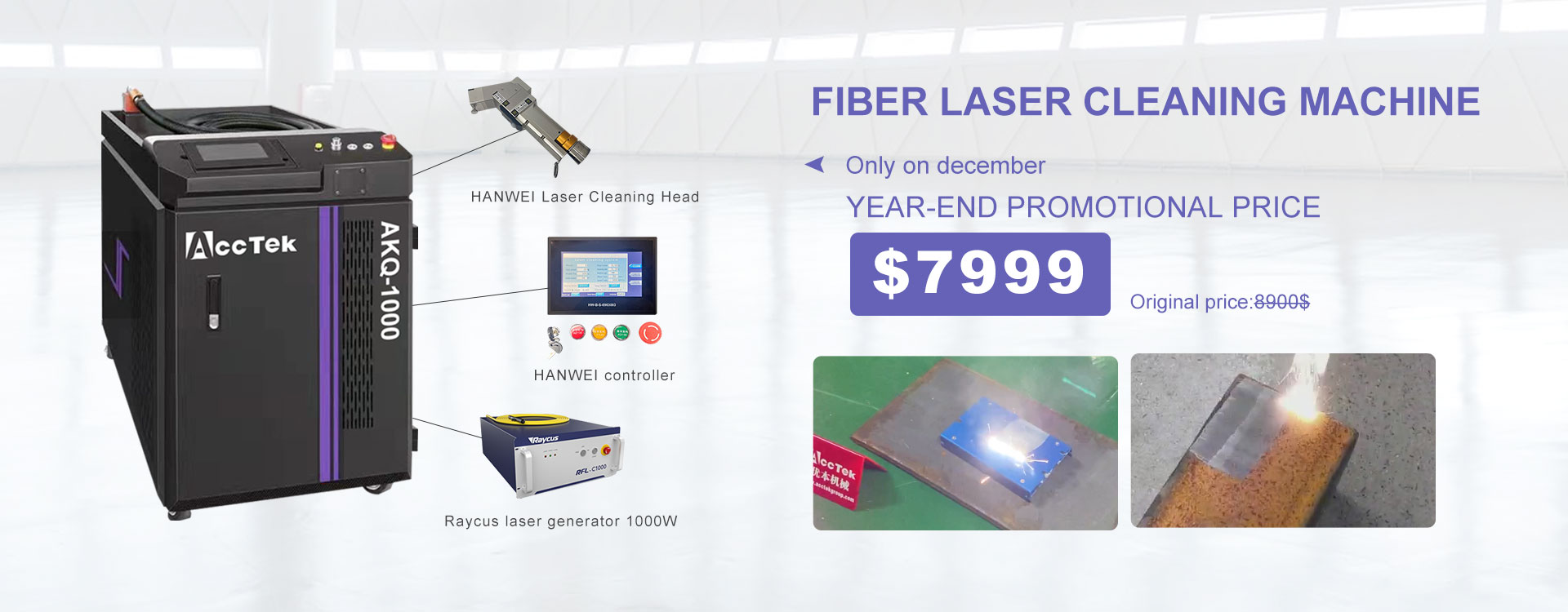 promontional price for 1530 fiber cutting machine&cleaning machine
