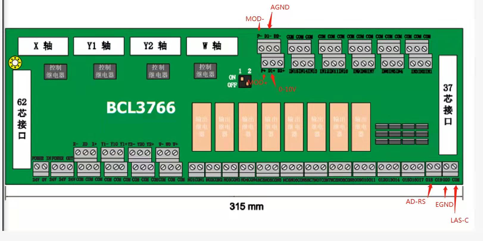 Connect the laser source signal wires