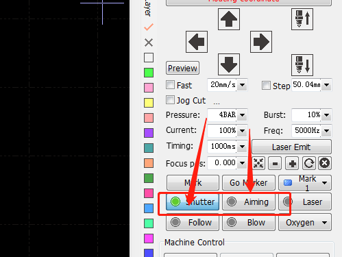 Connect the laser source signal wires