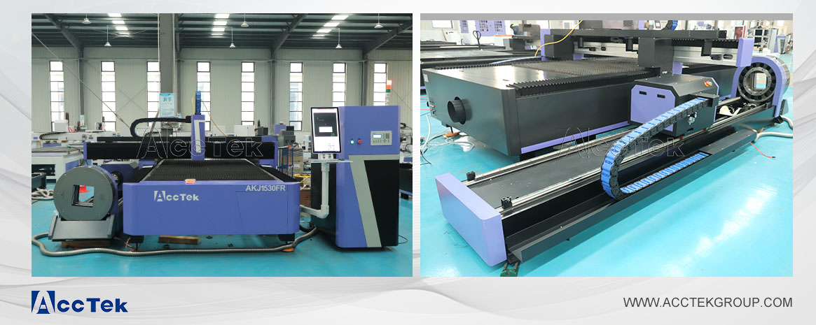 Fiber plate tube laser cutting machine