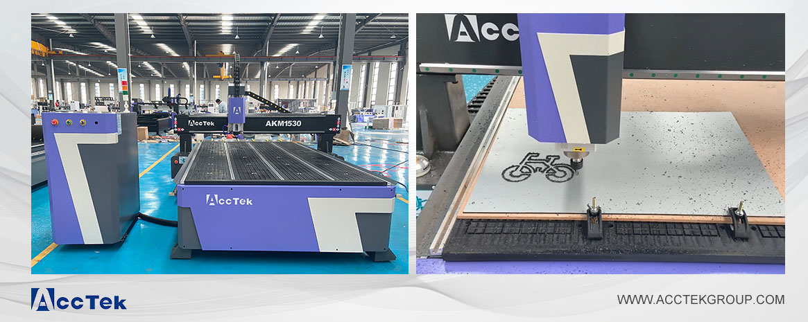 CNC router machine for cutting aluminum