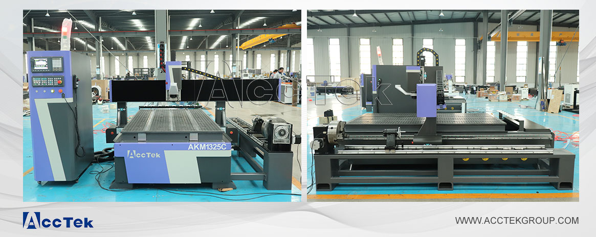4 Axis CNC router machine with rotary axis