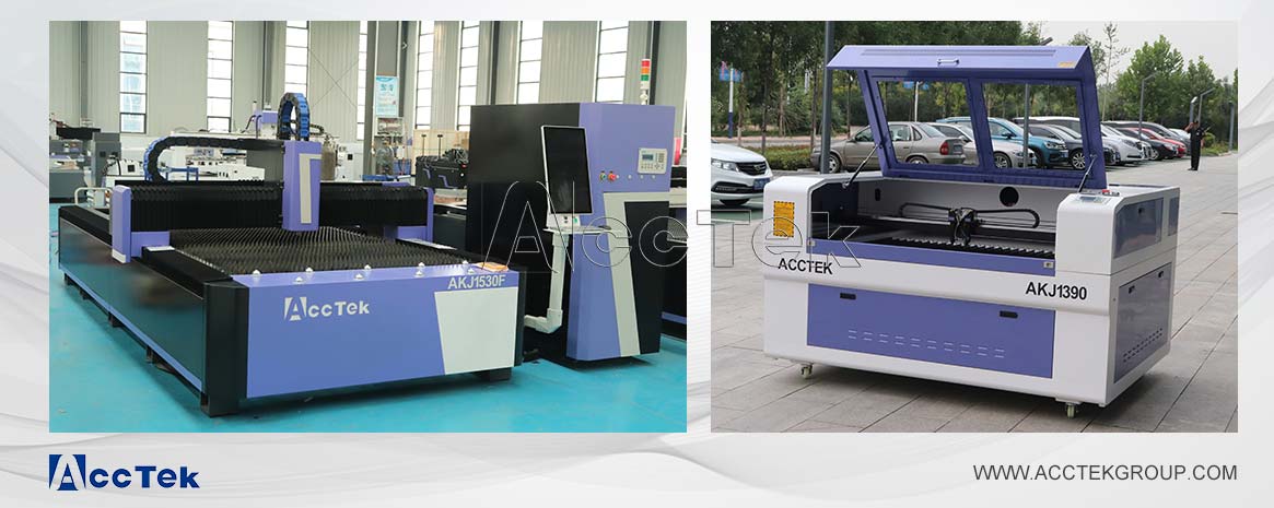 Fiber laser cutting machine and CO2 laser cutting machine Fiber laser cutting machine and CO2 laser cutting machine