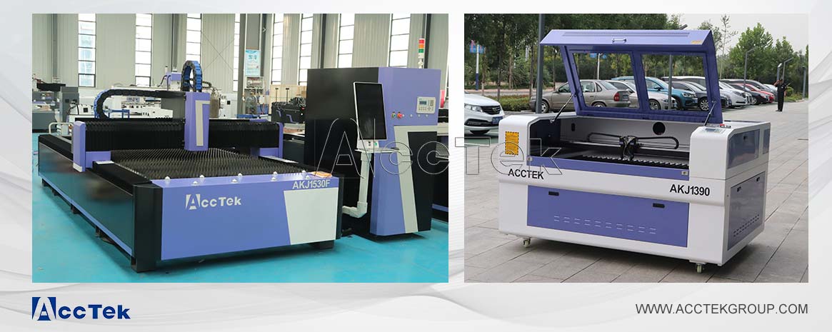 Fiber laser cutting machine and CO2 laser cutting machine