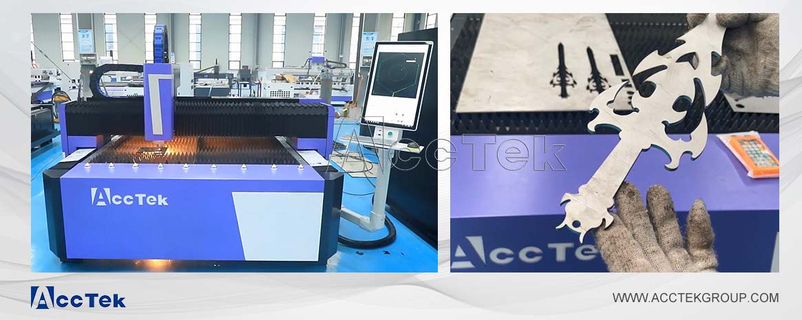 Metal plate fiber laser cutting machine