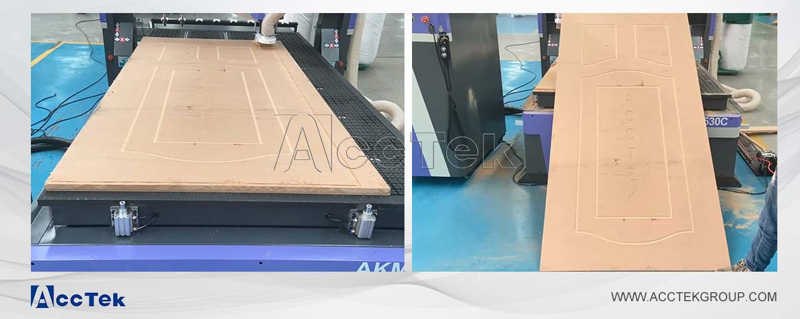 CNC router machined door panel