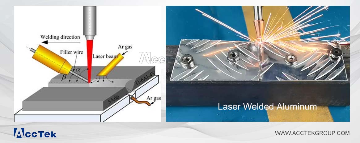Laser wire filler welding