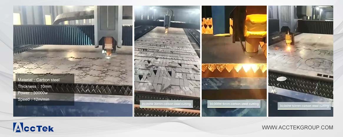 30KW laser cutting metal