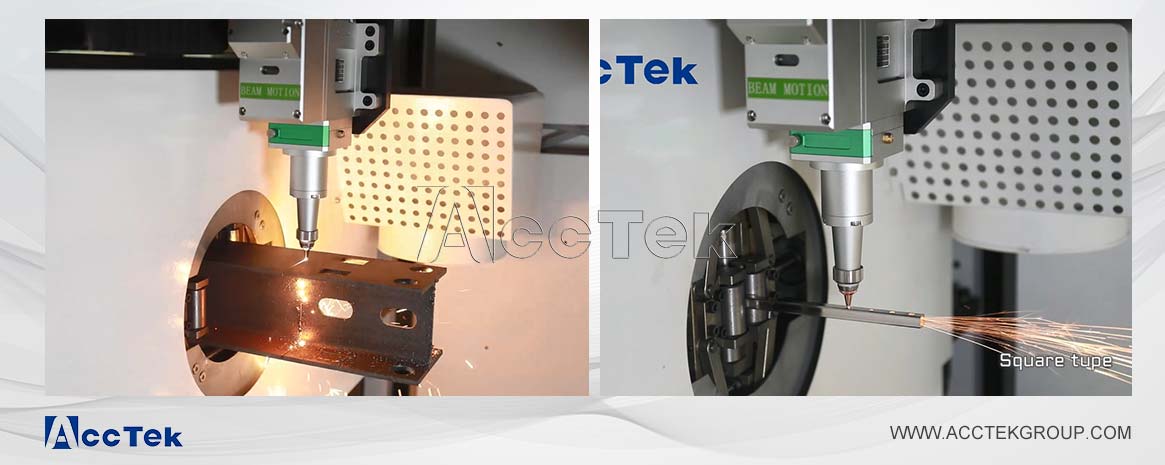 ACCTEK Machine à tube laser en fibre akj60f