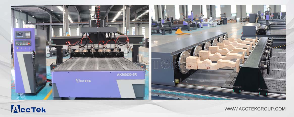 Multifunctional rotary axis CNC router