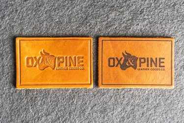 Leather Laser Marking Sample