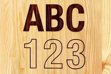 Wood Laser Marking Sample